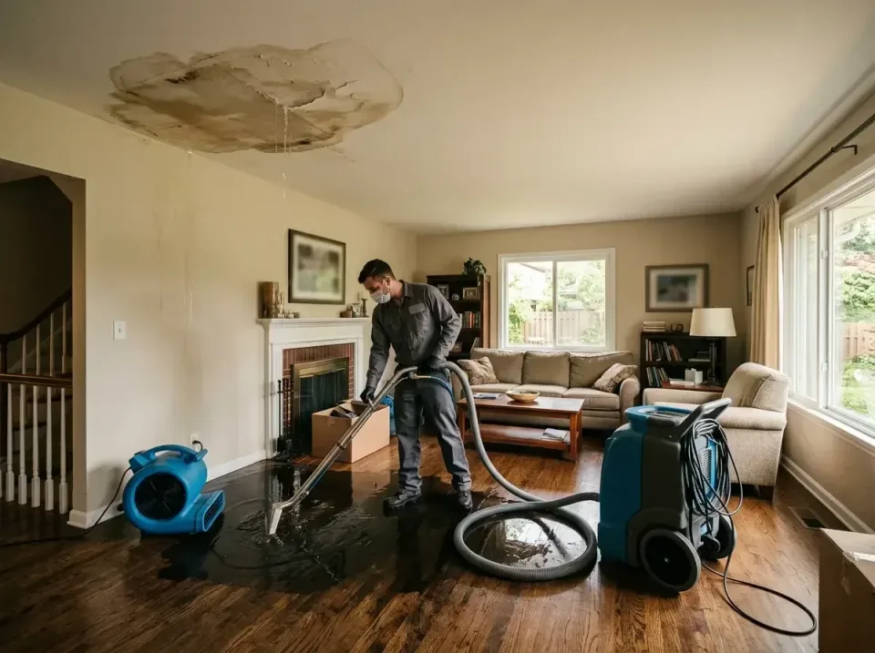 attic-pipe-burst-ceiling-drip-008 — frequently asked questions, Water Damage Restoration & Carpet Care in Briar Chapel, NC